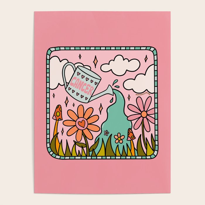 Cancer Zodiac Garden Poster Gallery Image 4