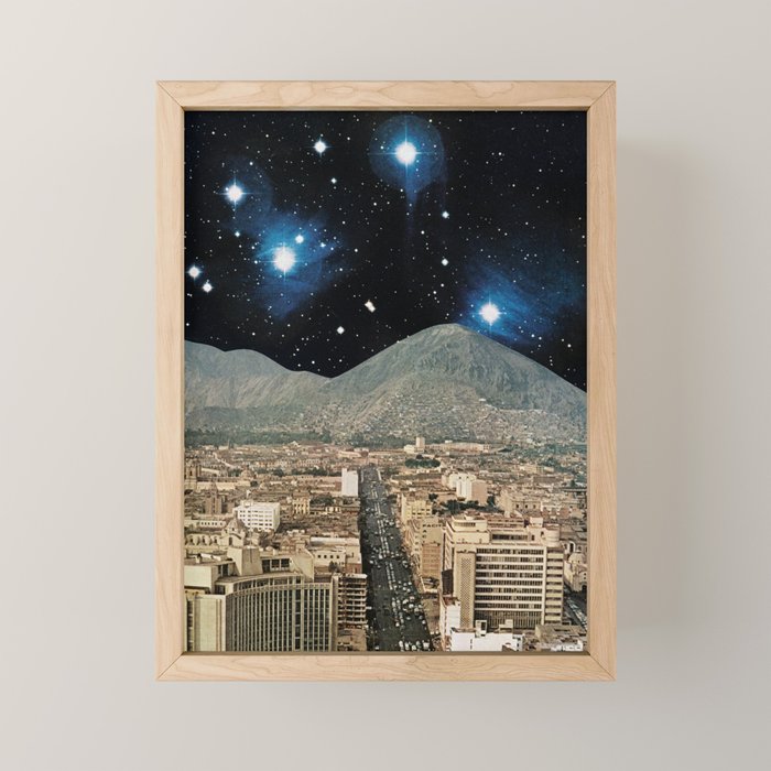 Space City Mini Art Print Gallery Image 1