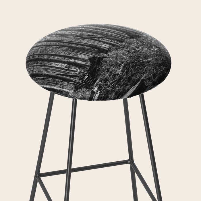 Adventure Nature Path Black and White Stool Gallery Image 2