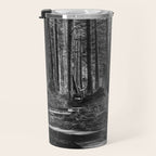 Adventure Nature Path Black and White Travel Mug Gallery Image 3