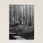Adventure Nature Path Black and White Stationery Card Gallery Image 2