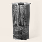 Adventure Nature Path Black and White Travel Mug Gallery Image 1