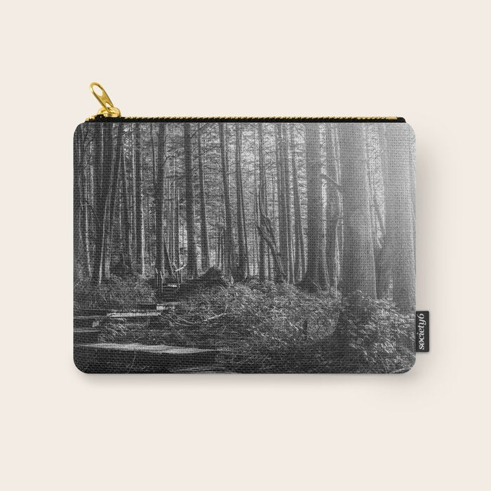 Adventure Nature Path Black and White Carry All Pouch Gallery Image 1
