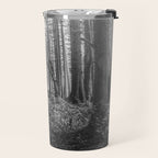 Adventure Nature Path Black and White Travel Mug Gallery Image 2