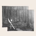 Adventure Nature Path Black and White Placemat Gallery Image 1