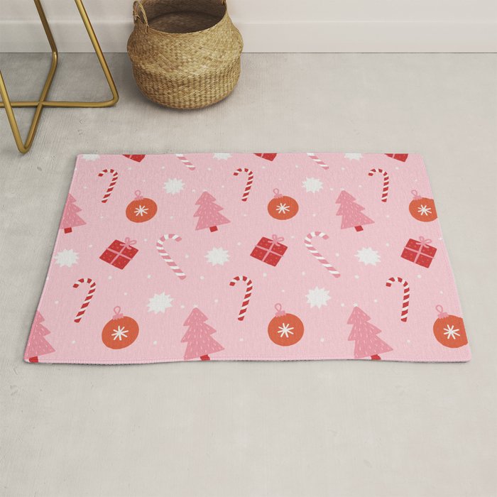 Christmas Fun - Pink Palette  Rug Gallery Image 1