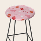 Christmas Fun - Pink Palette  Stool Gallery Image 2