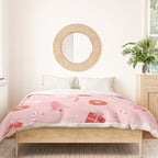 Christmas Fun - Pink Palette  Duvet Cover Gallery Image 3