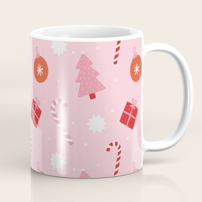 Christmas Fun - Pink Palette  Coffee Mug Gallery Image 1