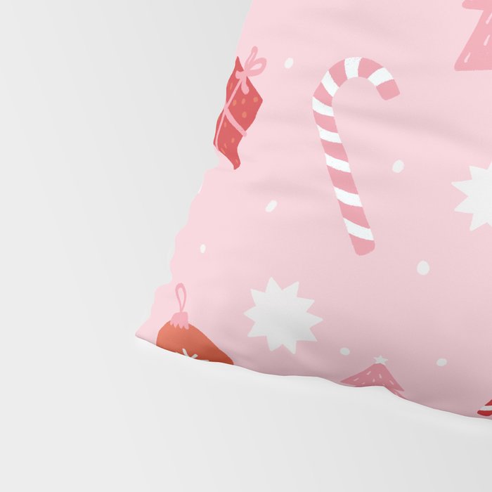 Christmas Fun - Pink Palette  Pillow Sham Gallery Image 4