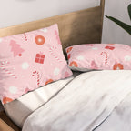 Christmas Fun - Pink Palette  Pillow Sham Gallery Image 2