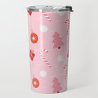Christmas Fun - Pink Palette  Travel Mug Gallery Image 2