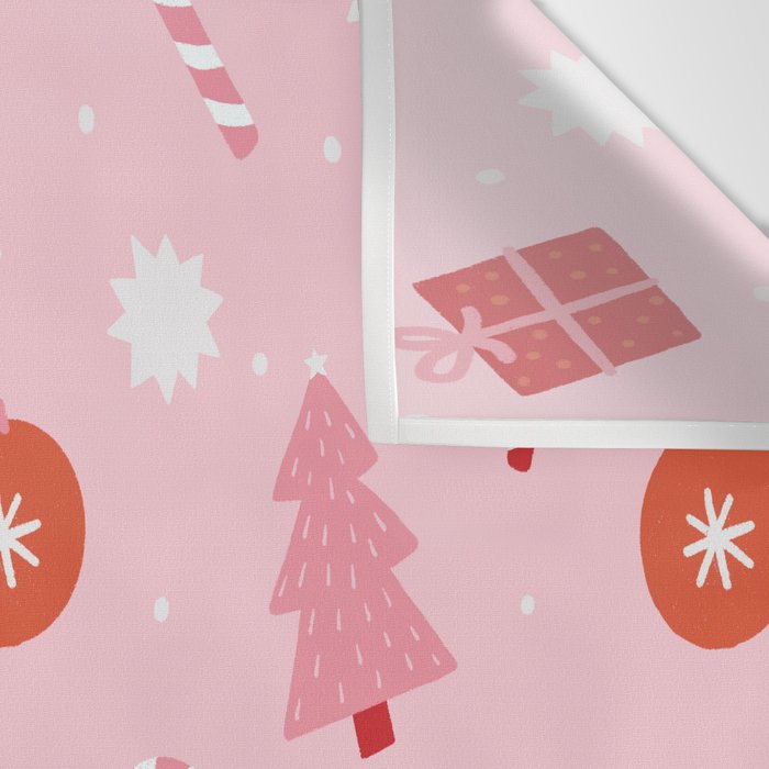 Christmas Fun - Pink Palette  Wall Tapestry Gallery Image 3