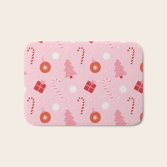 Christmas Fun - Pink Palette  Bath Mat Gallery Image 1
