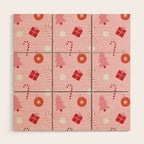 Christmas Fun - Pink Palette  Wood Wall Art Gallery Image 1