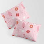 Christmas Fun - Pink Palette  Pillow Sham Gallery Image 3