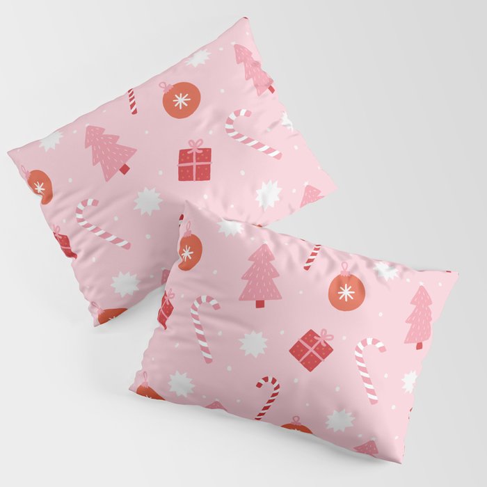Christmas Fun - Pink Palette  Pillow Sham Gallery Image 3