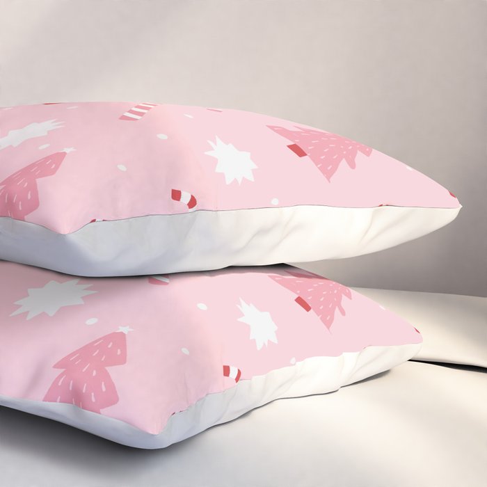 Christmas Fun - Pink Palette  Pillow Sham Gallery Image 3