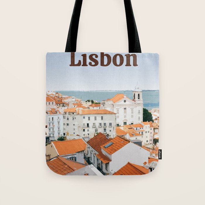 Visit Lisbon Tote Bag Gallery Image 1