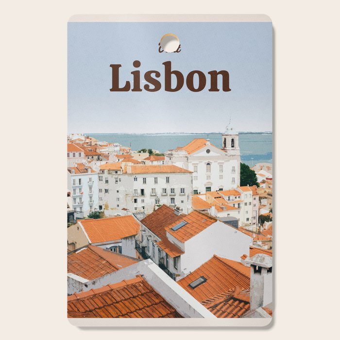 Visit Lisbon Cutting Board Gallery Image 1