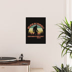 Bigfoot Funny Believe In Yourself Motivational Sasquatch Vintage Sunset Poster Gallery Image 2