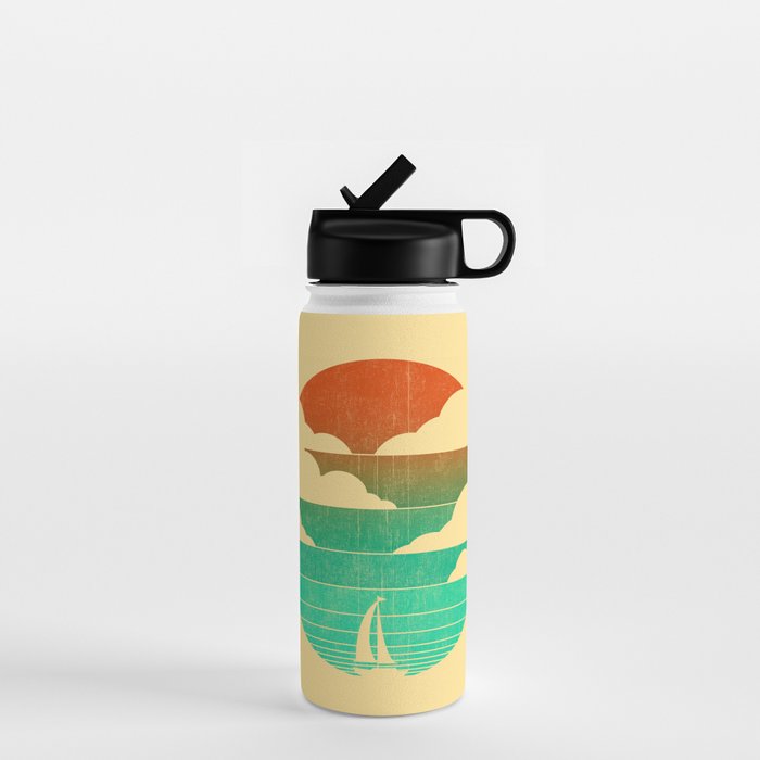 Go West (sail away in my boat) Water Bottle Gallery Image 1