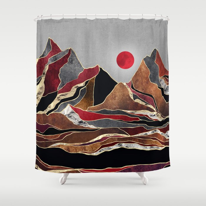 Copper Vista Custom Shower Curtain Gallery Image 1
