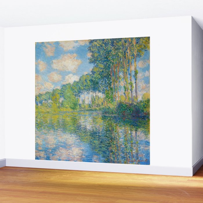 Claude Monet - Poplars on the Epte (1891) Wall Mural Gallery Image 2