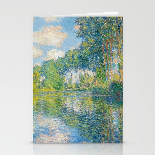 Claude Monet - Poplars on the Epte (1891) Stationery Card Gallery Image 1