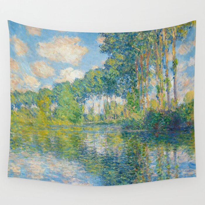 Claude Monet - Poplars on the Epte (1891) Wall Tapestry Gallery Image 4