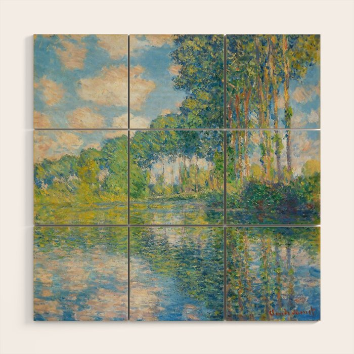 Claude Monet - Poplars on the Epte (1891) Wood Wall Art Gallery Image 1