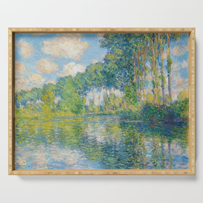 Claude Monet - Poplars on the Epte (1891) Serving Tray Gallery Image 1