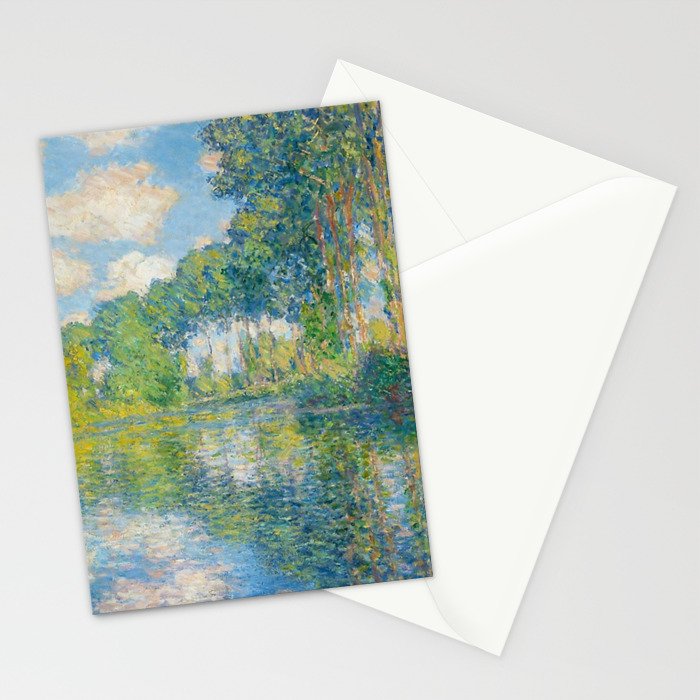 Claude Monet - Poplars on the Epte (1891) Stationery Card Gallery Image 2