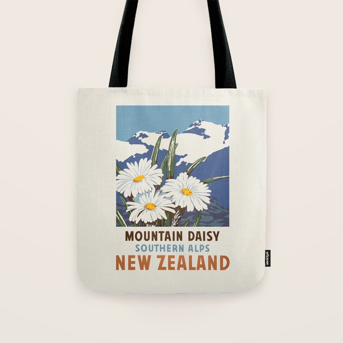 New Zealand, Southern Alps - Vintage travel poster, 1930s Tote Bag