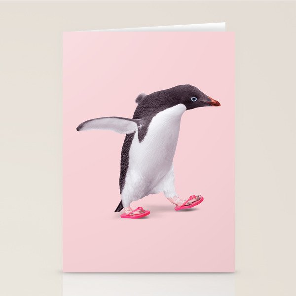 FLIP-FLOP PENGUIN Stationery Card Gallery Image 1