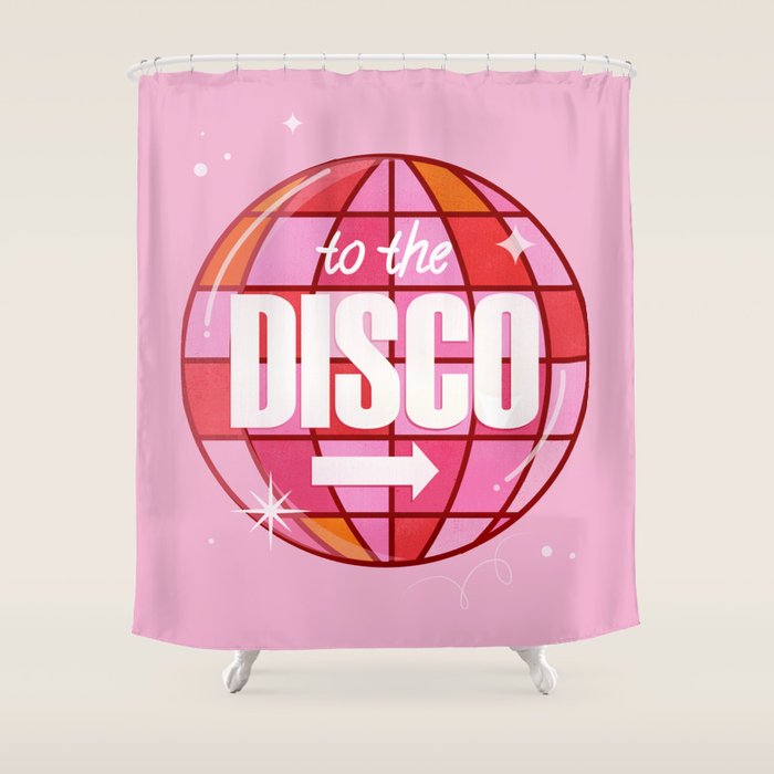 To The Disco Shower Curtain Gallery Image 1