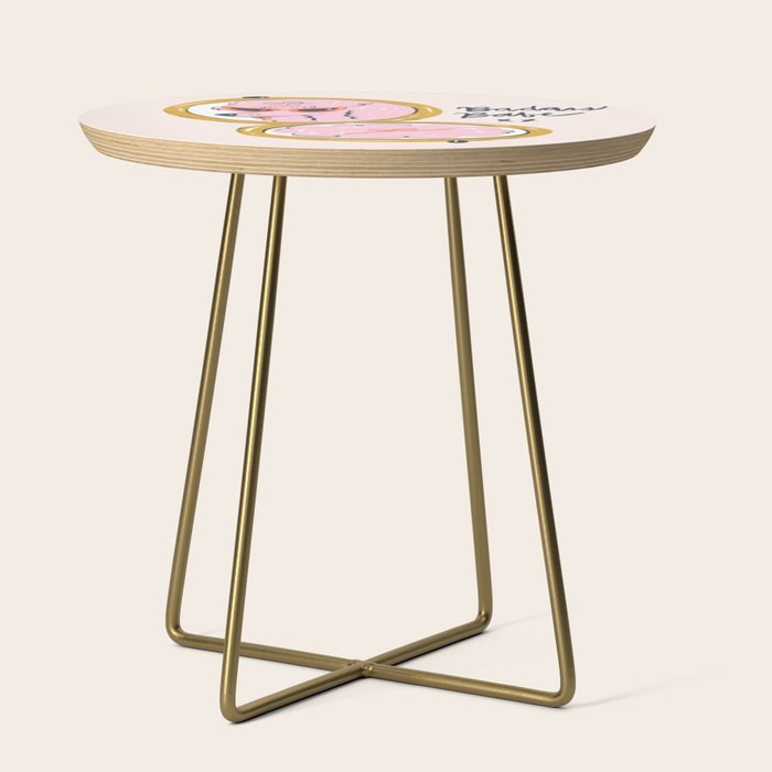 Badass Babe Pink Poodle  Side Table Gallery Image 1