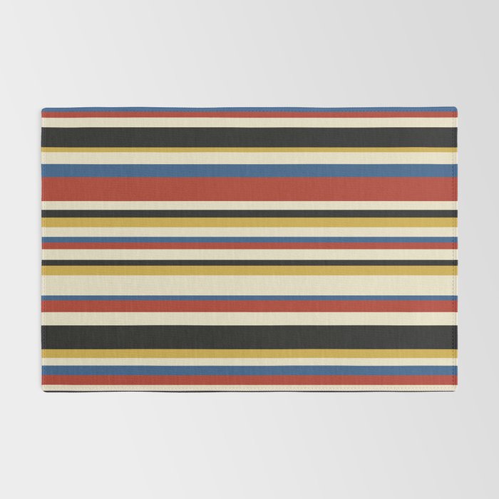Classic Stripes IX - Bauhaus Palette Rug Gallery Image 2