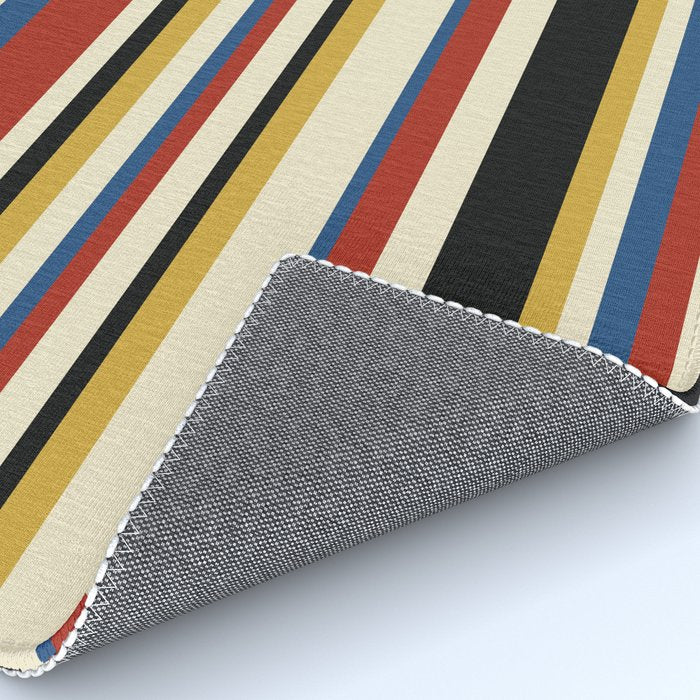 Classic Stripes IX - Bauhaus Palette Rug Gallery Image 4
