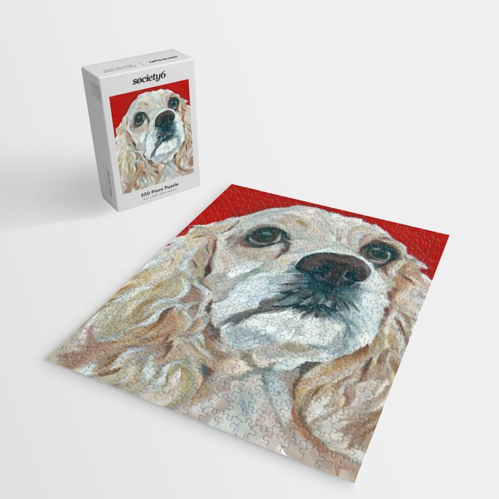 Cocker Spaniel Dog Painting Jigsaw Puzzle Gallery Image 2