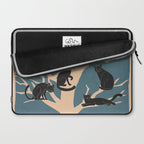 Black Cats in Tree 03 Laptop Sleeve Gallery Image 2