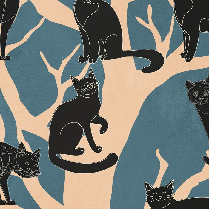 Black Cats in Tree 03 Coffee Mug Gallery Image 2