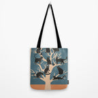 Black Cats in Tree 03 Tote Bag Gallery Image 2