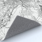 Richmond White Map Rug Gallery Image 4