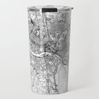 Richmond White Map Travel Mug Gallery Image 1