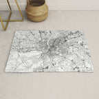 Richmond White Map Rug Gallery Image 1
