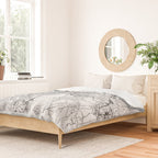 Richmond White Map Duvet Cover Gallery Image 2