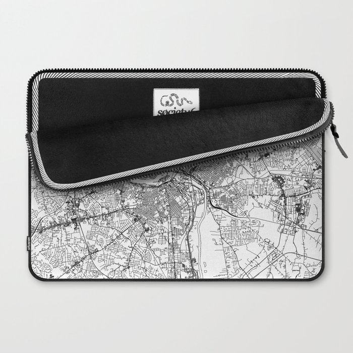 Richmond White Map Laptop Sleeve Gallery Image 2