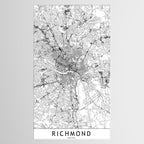 Richmond White Map Tablecloth Gallery Image 2
