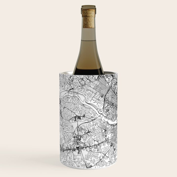 Richmond White Map Wine Chiller Gallery Image 2